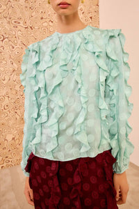 Ulla Johnson - Della Cascading Ruffle Blouse