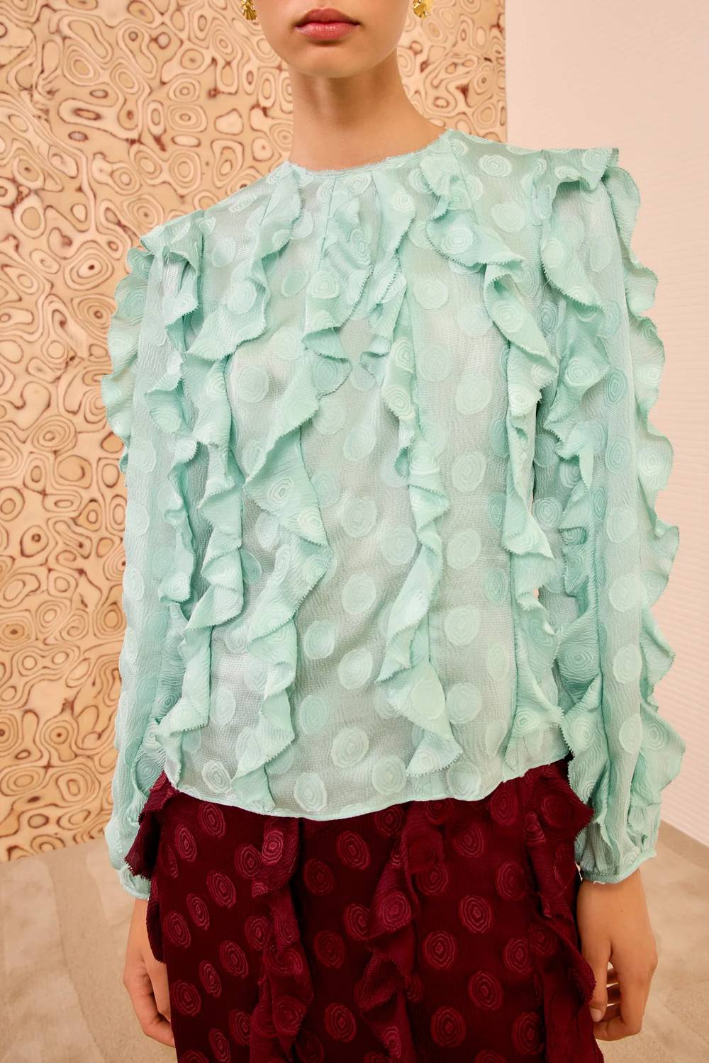 Ulla Johnson - Della Cascading Ruffle Blouse
