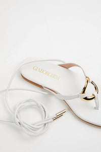 LEVANTE FLAT LEATHER SANDALS