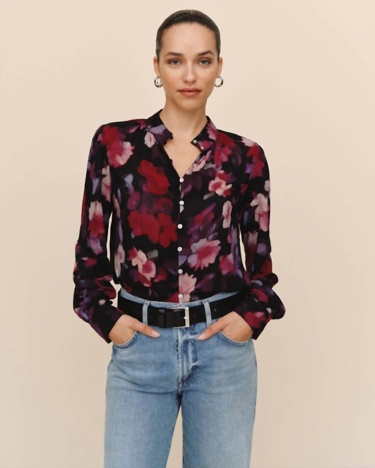 Bella Dahl - Shirred Button Up Blouse