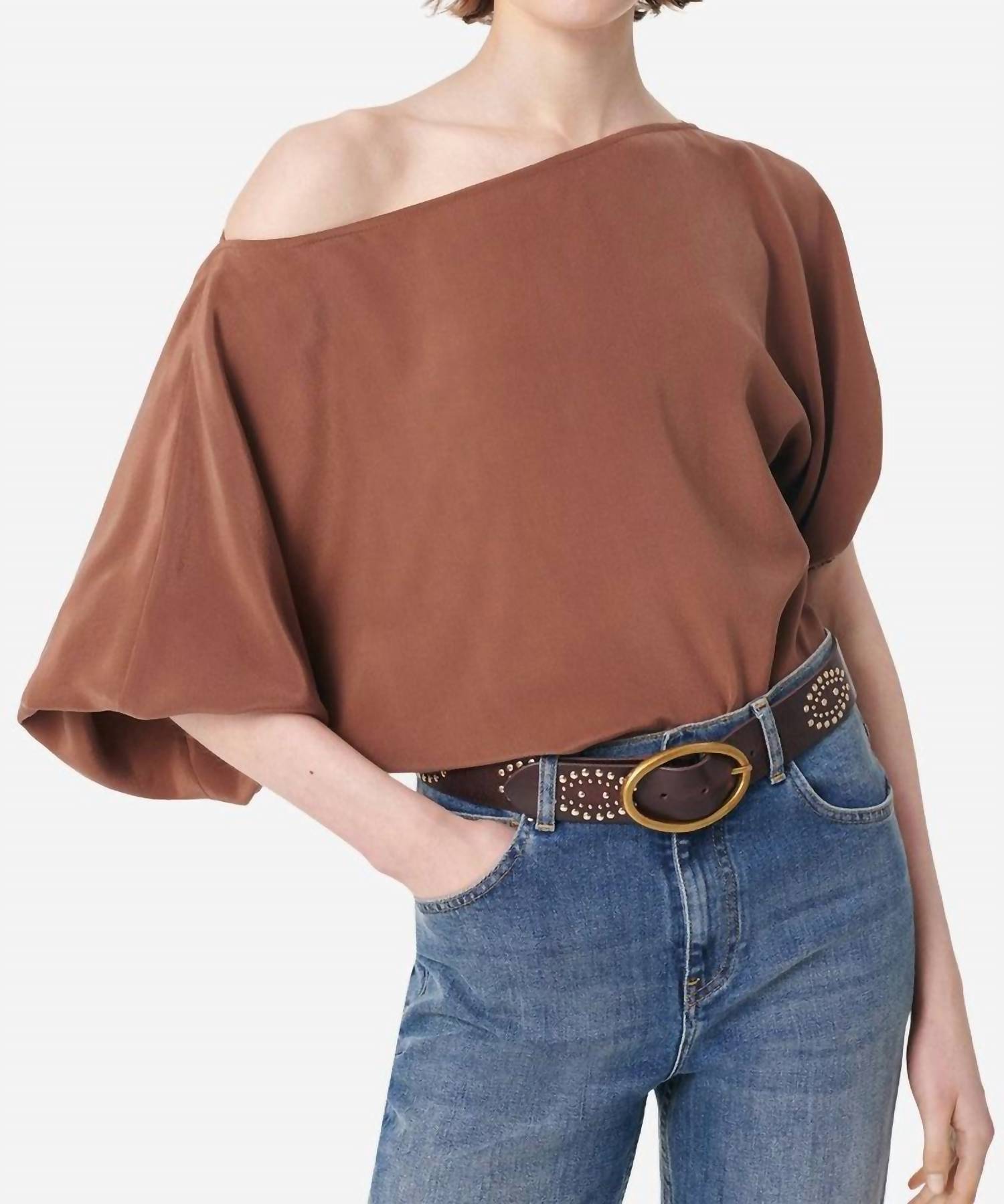 Vanessabruno - Gul Asymmetrical Silk Blouse