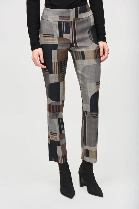 Joseph Ribkoff - Bohemian Geometric Slim-fit Pants
