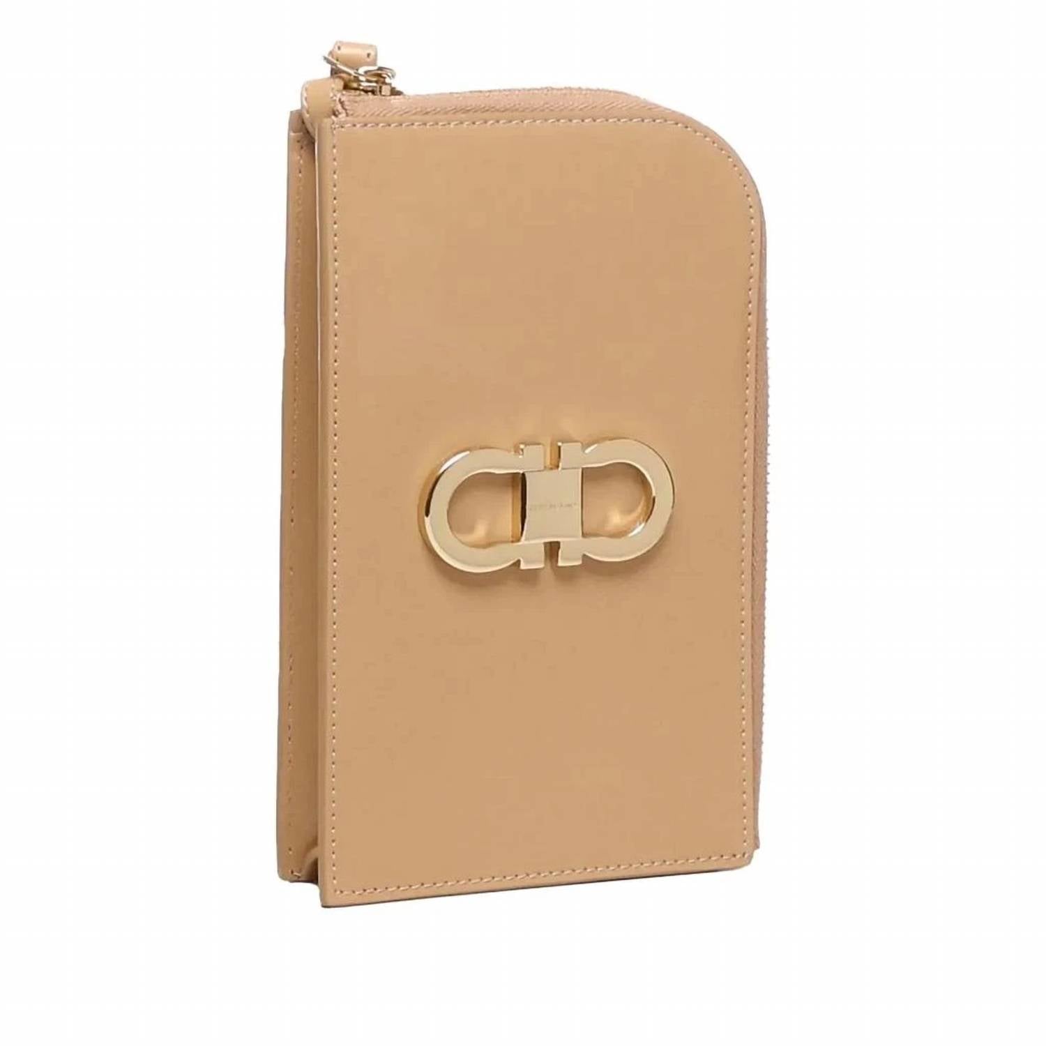 Salvatore Ferragamo - Women's Gancini Plaque Zip Around Wallet Phone Case