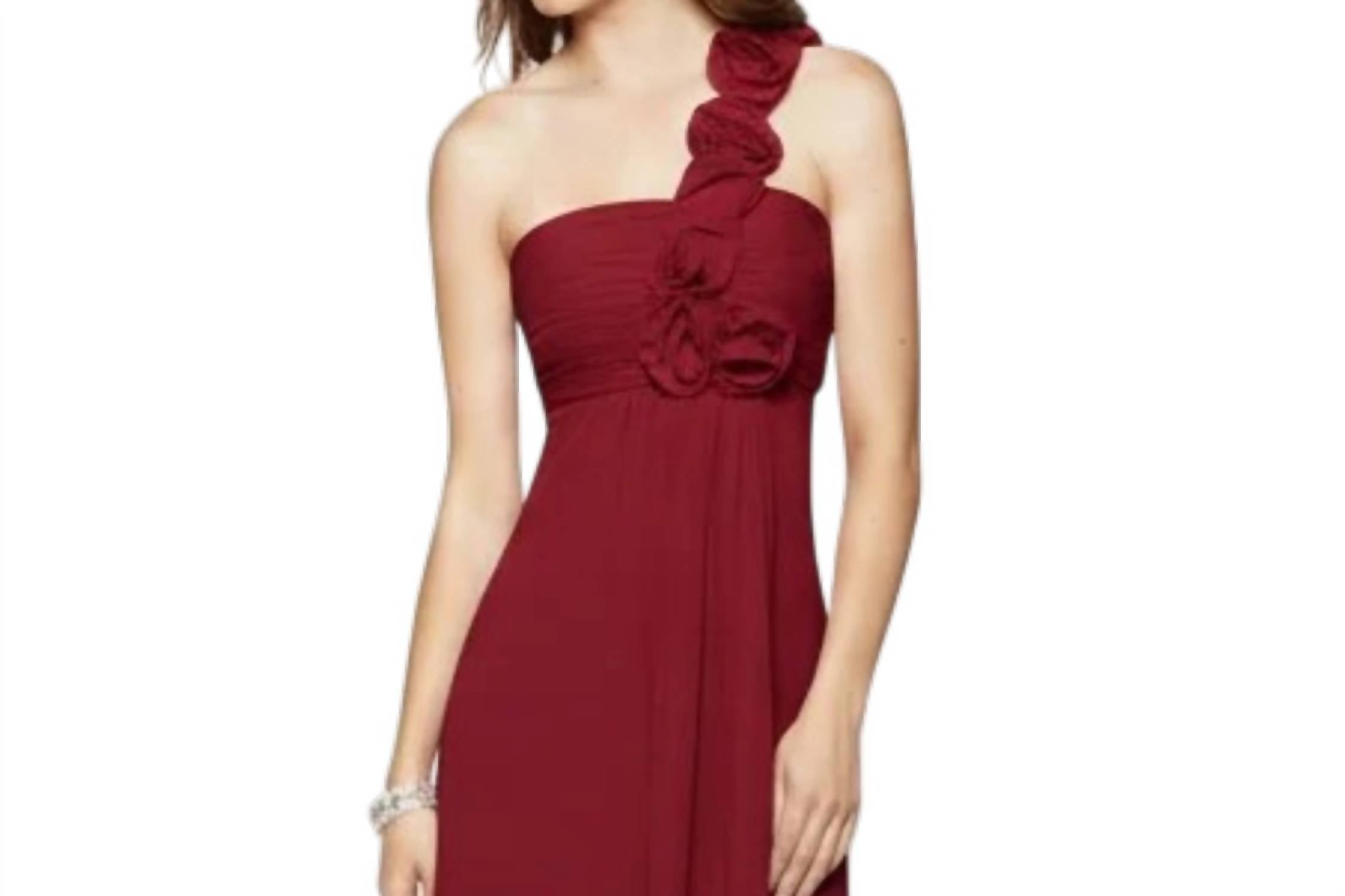 Last Dress - One-Shoulder Chiffon Gown
