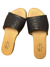 Agave Sky Women's Eva Flat Sandal in black - women's sandal