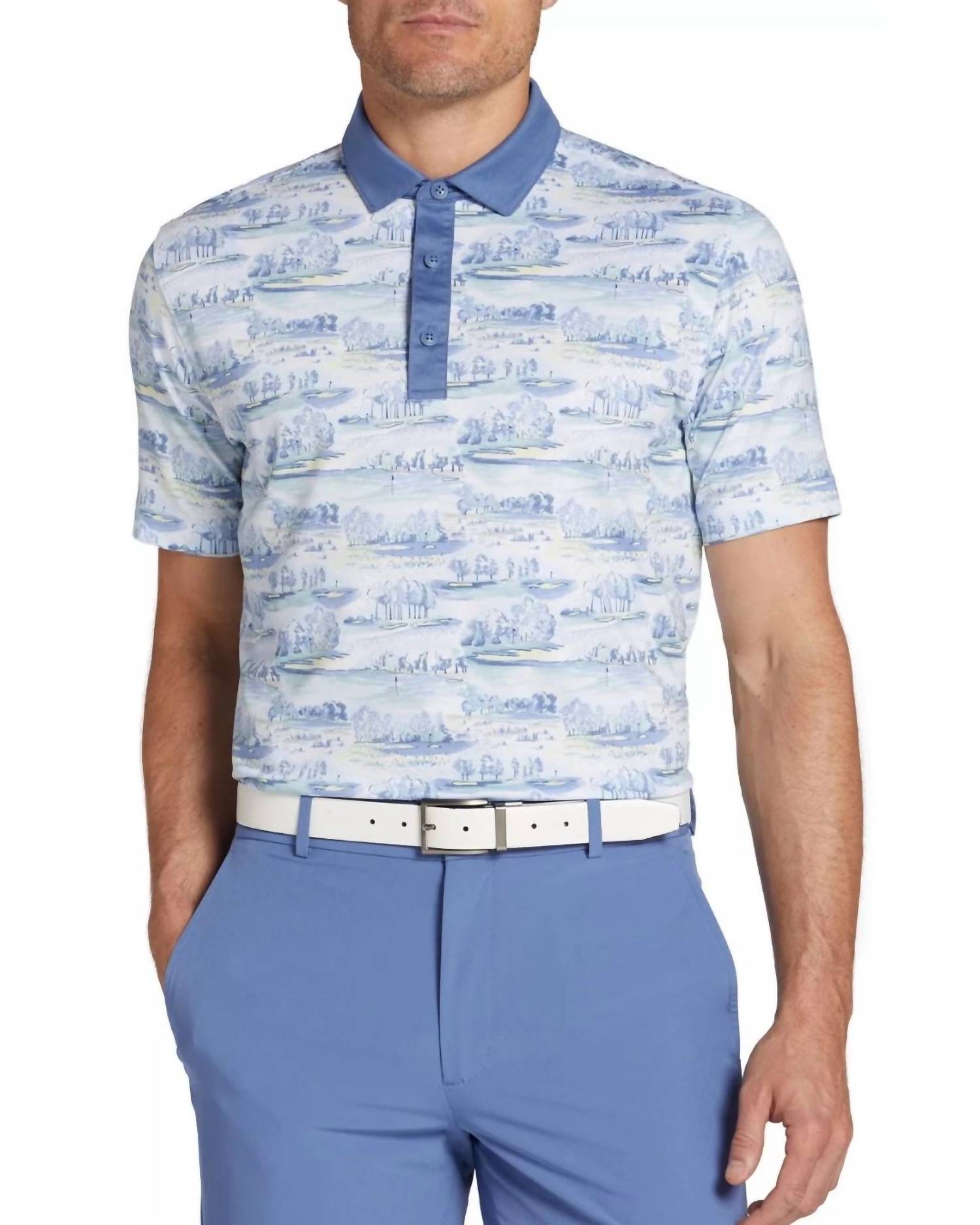 Walter Hagen - Clubhouse Country Club Printed Golf Polo