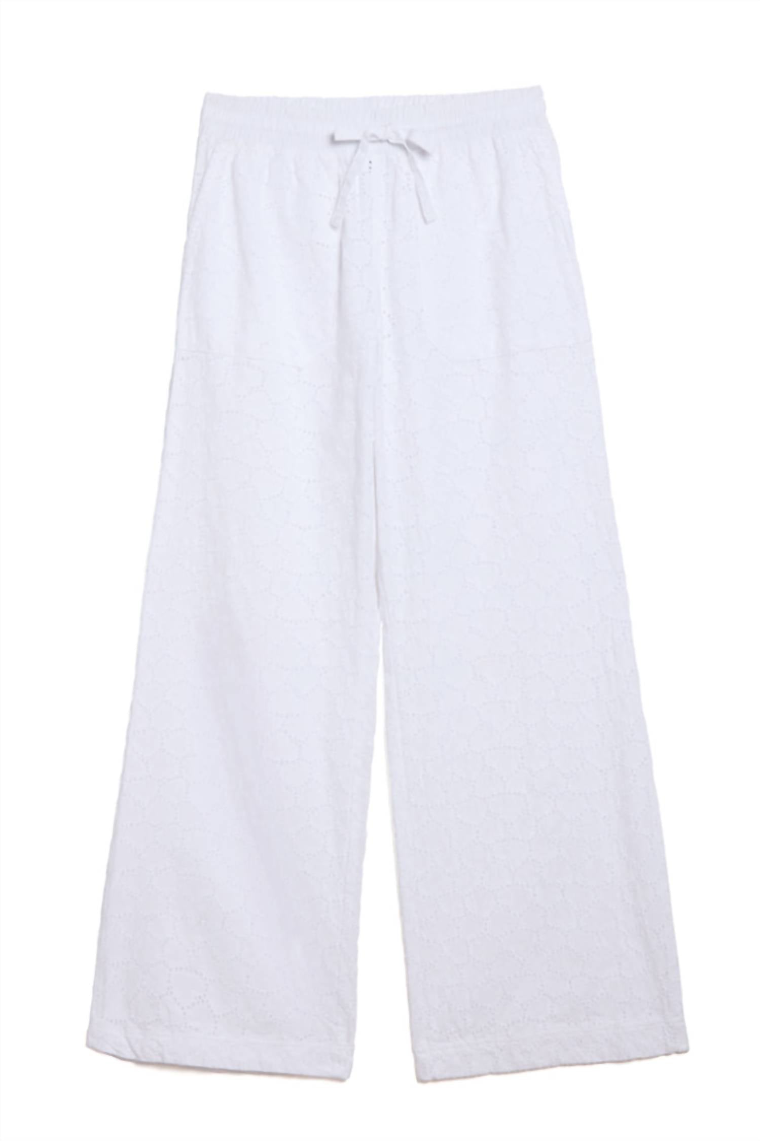 Jocelyn - Cotton Eyelet Pants