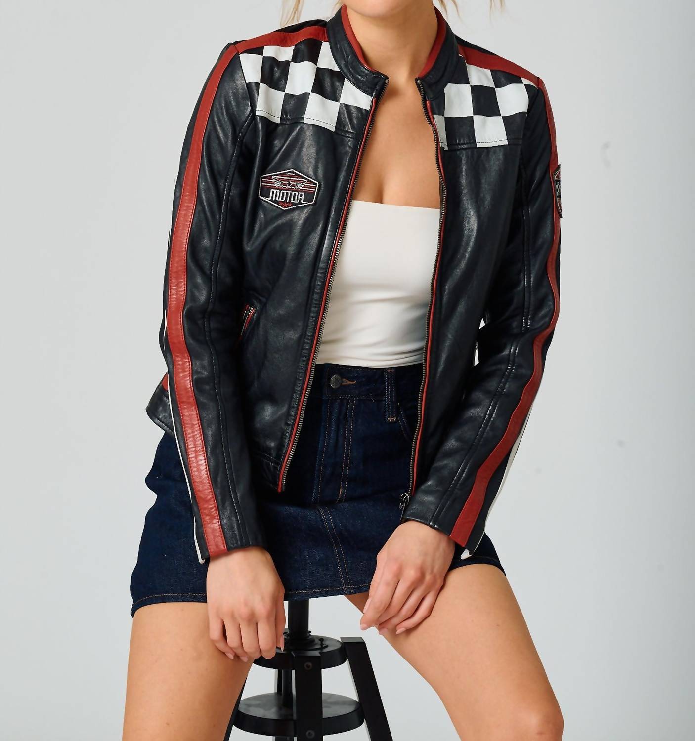 Mauritius - Racer Leather Jacket