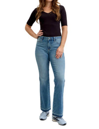 Judy Blue - Mid Rise Slim Bootcut Tummy Control Release Hem Jeans