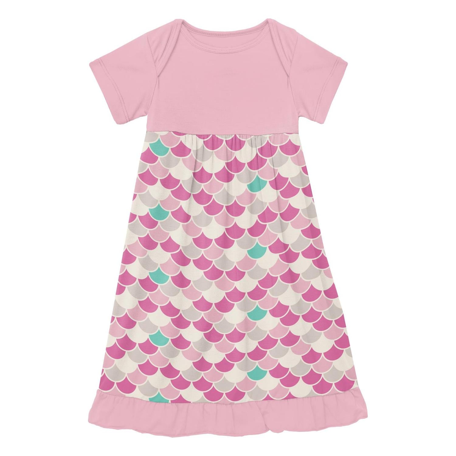 Kickee - Girls' Short Sleeve One Piece Dress Romper