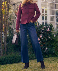Fdj - Faux Suede Collar Jacket