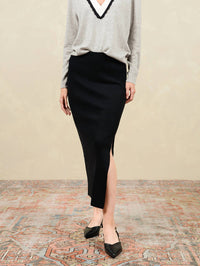 27 Miles Malibu - Betsi Rib Knit Pencil Skirt