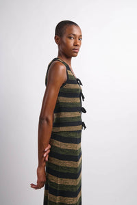 Ganni - Ribbed Merino Tie Top