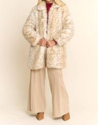 Davi & Dani - TRICOLOR FAUX FUR COAT