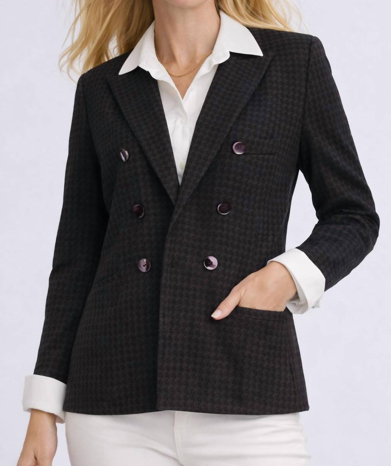 J'Envie/Eli - Classic Houndstooth Jacket