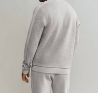 RHONE Heritage Crewneck Sweatshirt in gray - men's shirt - detail view