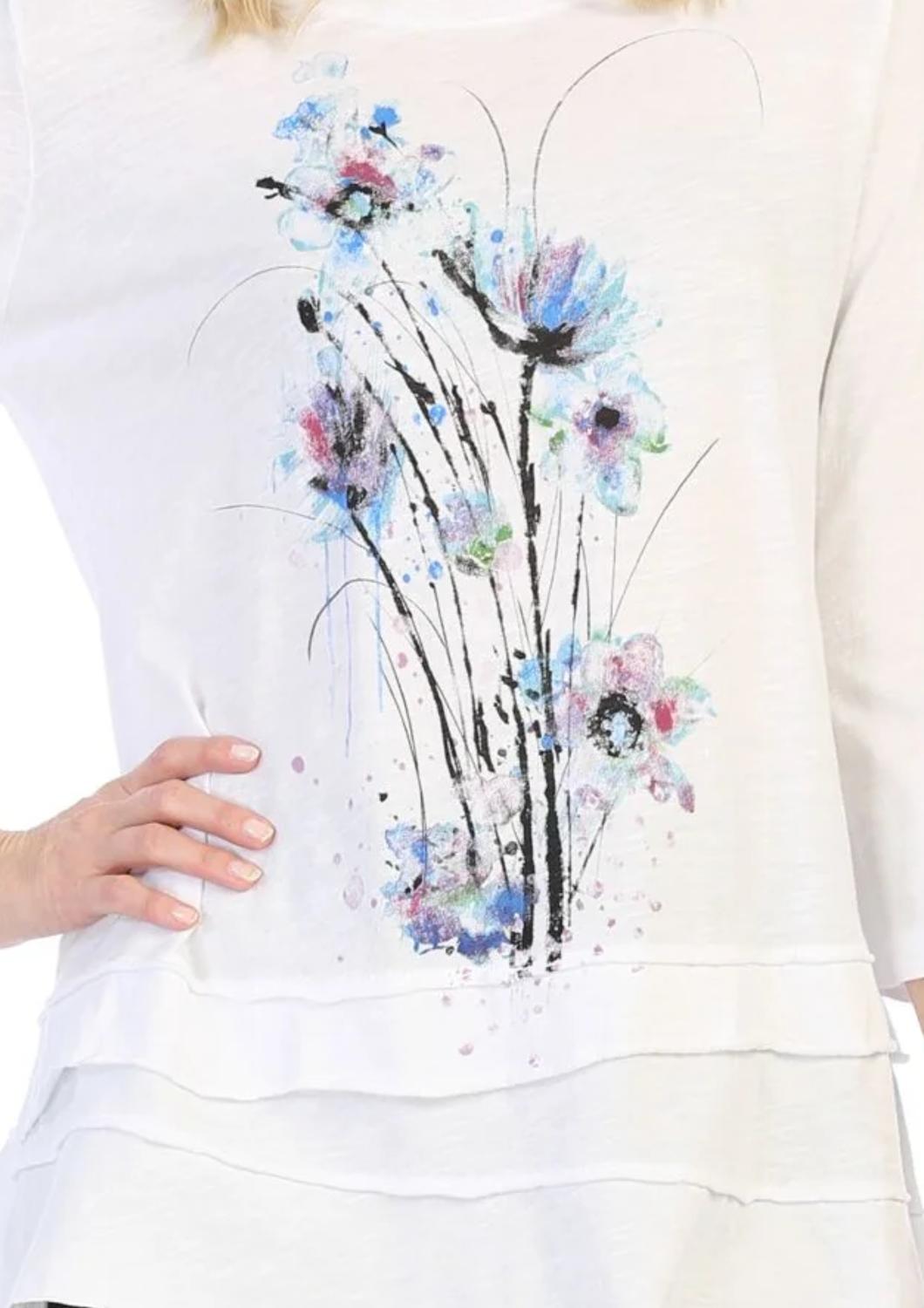 Jess & Jane - Felicity Mineral Washed Cotton Layered Top