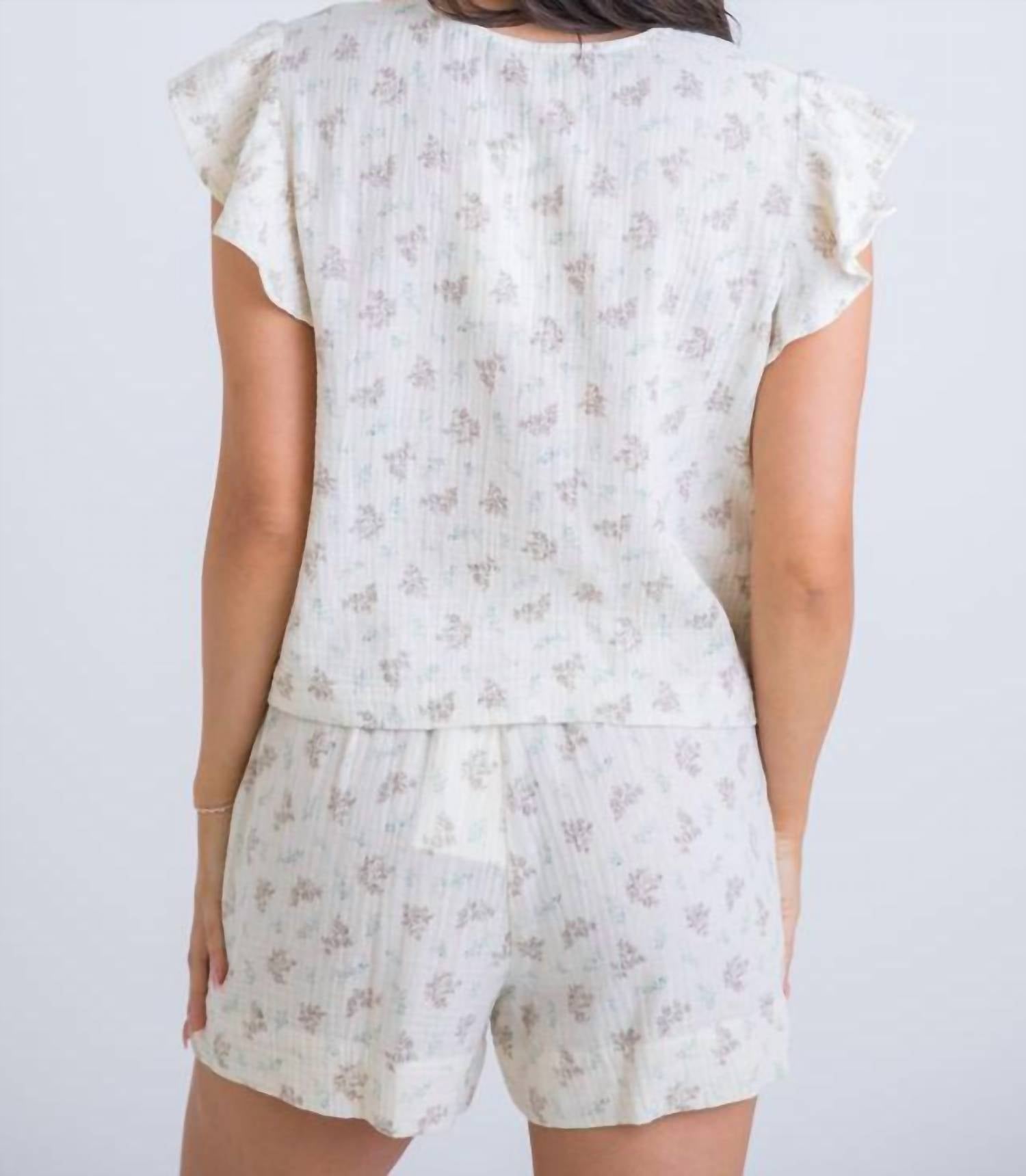 Karlie - Turn Back Time Vintage Floral Gauze Top