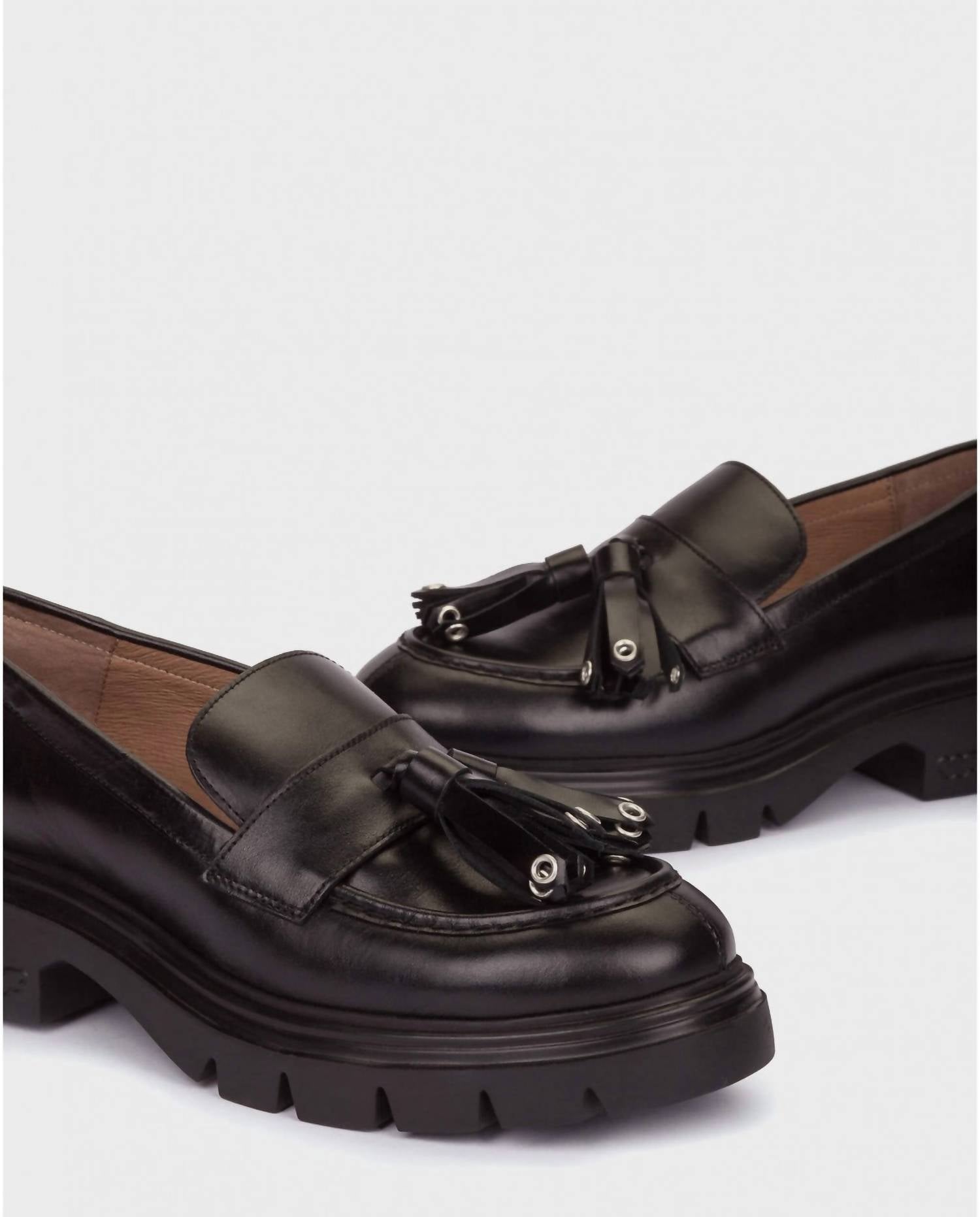 Wonders Women's Bones 03 Loafers in black - women's flats - view 4