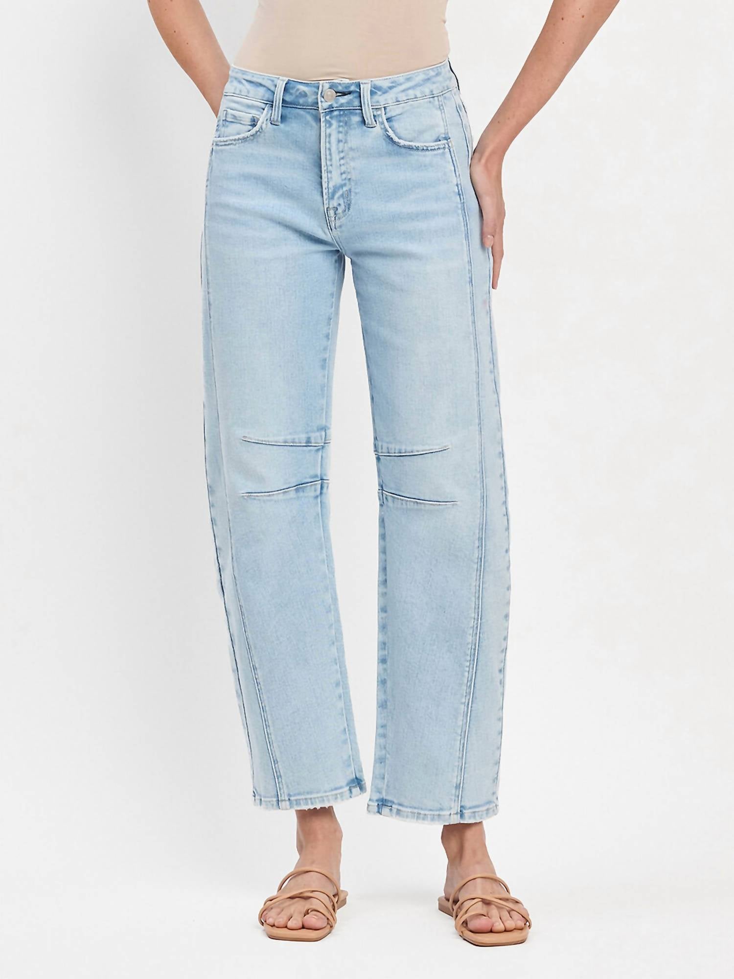 Flying Monkey - High Rise Barrel Leg Jeans