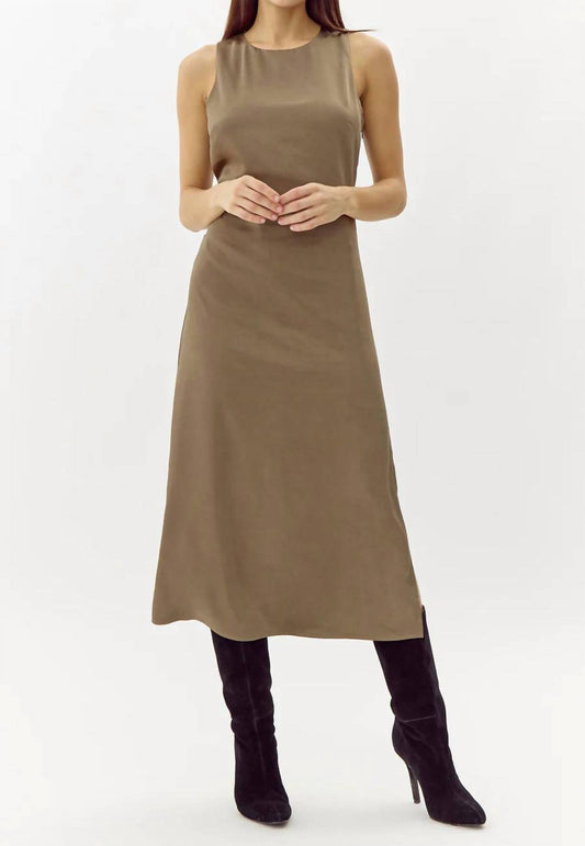 Greylin - Trina Satin Midi Dress