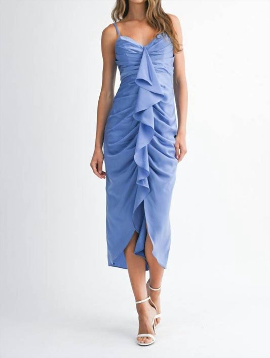 Mable - Elise Satin Midi Dress