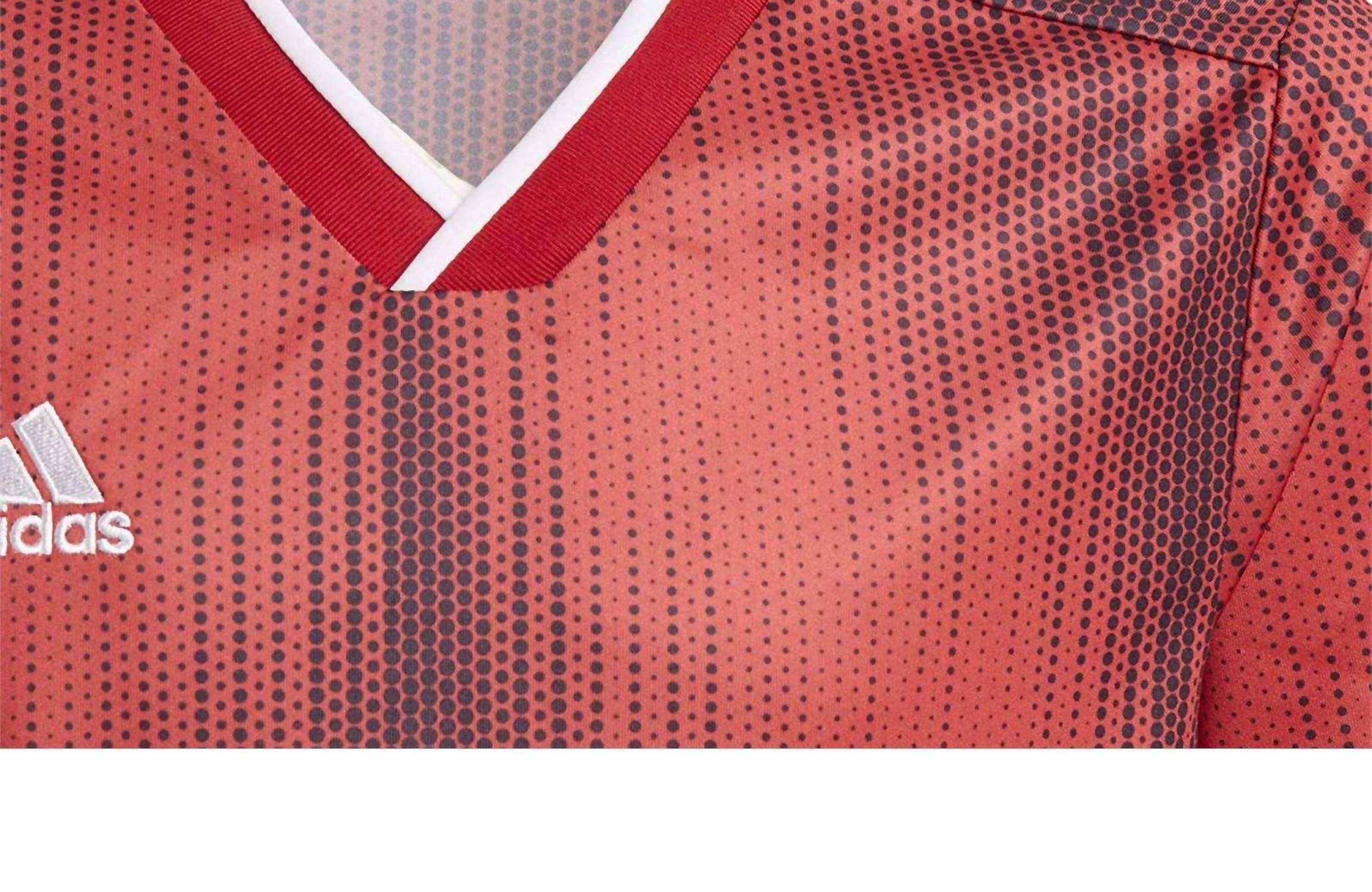 adidas Boy's Tiro 19 Short Sleeve Jersey in power red - kids' t-shirt - view 4