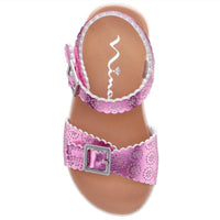 Nina Girl's Saturn Sandal in light pink metallic - kids' sandal - view 4
