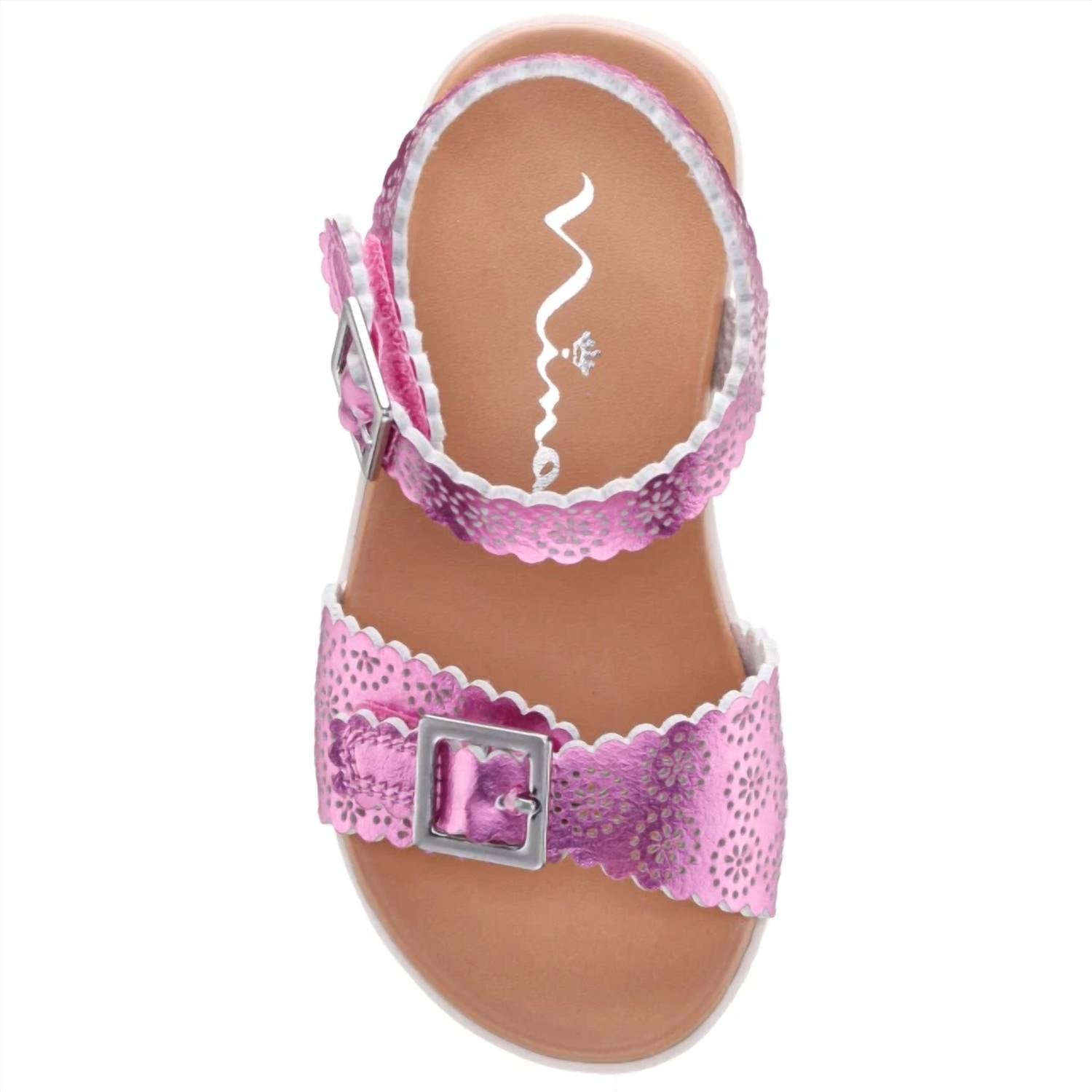 Nina Girl's Saturn Sandal in light pink metallic - kids' sandal - view 4
