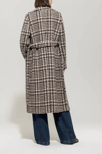 Luisa Cerano - Glencheck Coat With Belt
