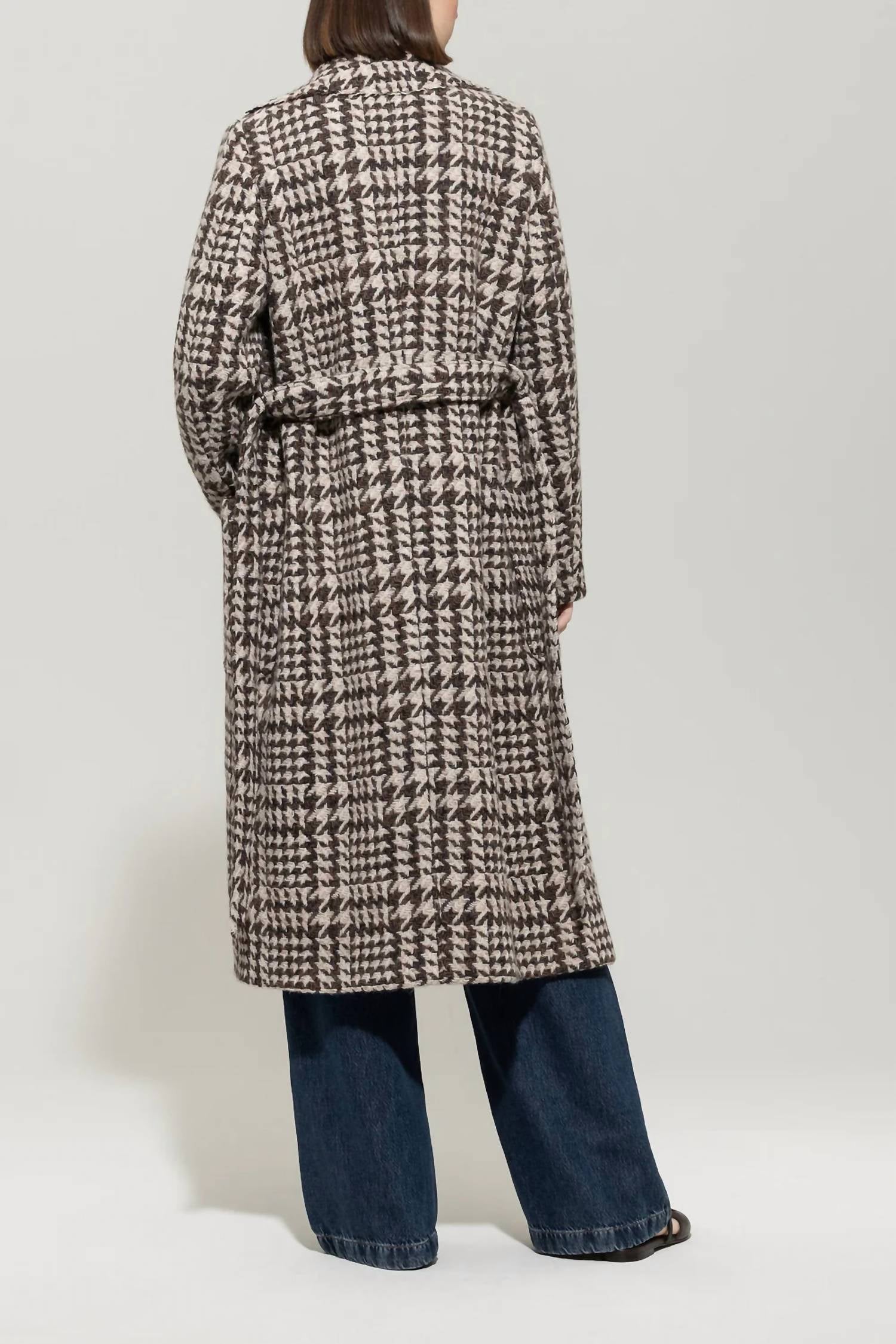 Luisa Cerano - Glencheck Coat With Belt