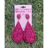 Suzie Q Usa - Women's Seed Bead Teardrop Earrings