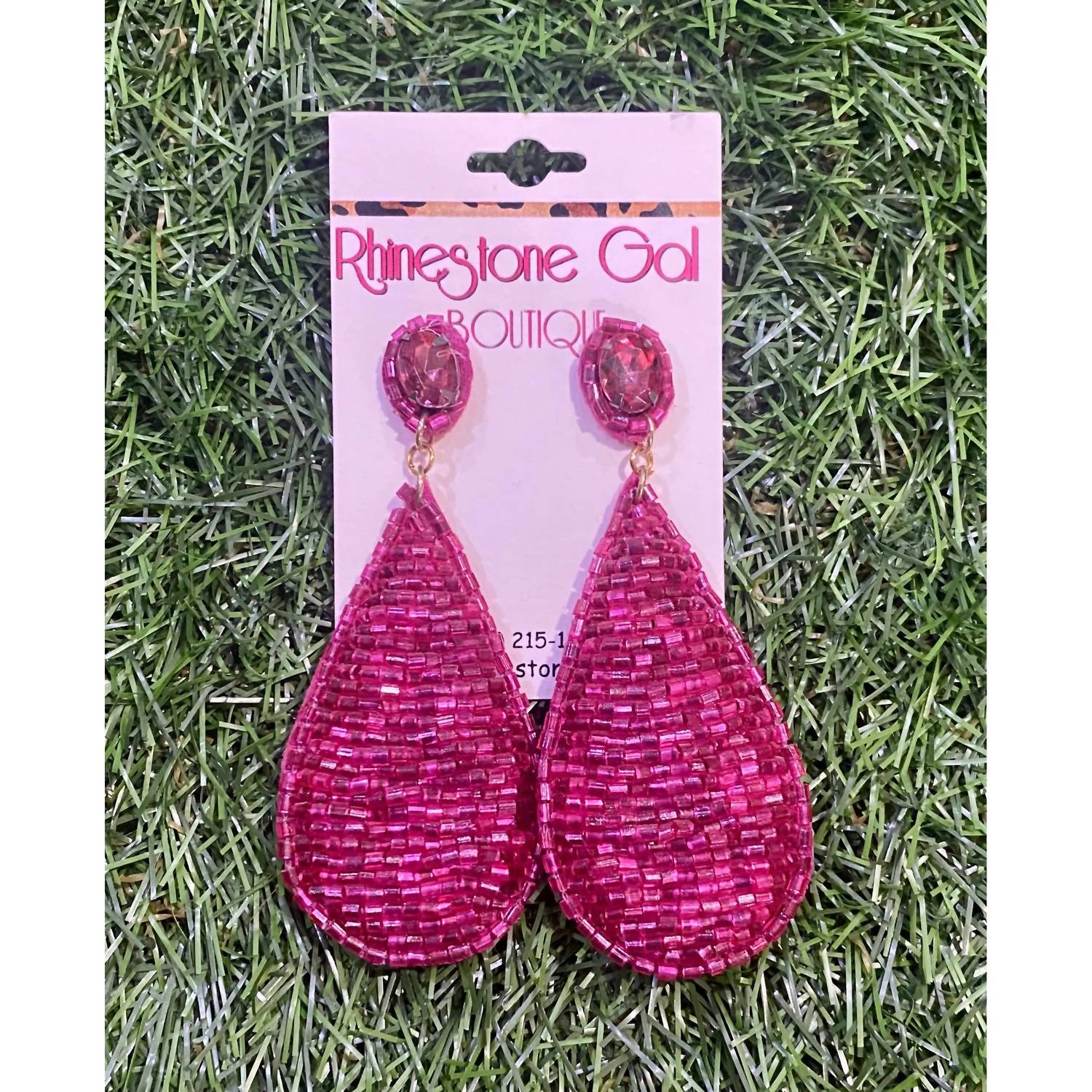 Suzie Q Usa - Women's Seed Bead Teardrop Earrings