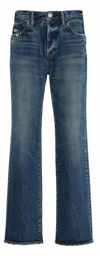 Moussy Wiley Straight Leg Jeans in blue - women's jeans - view 5