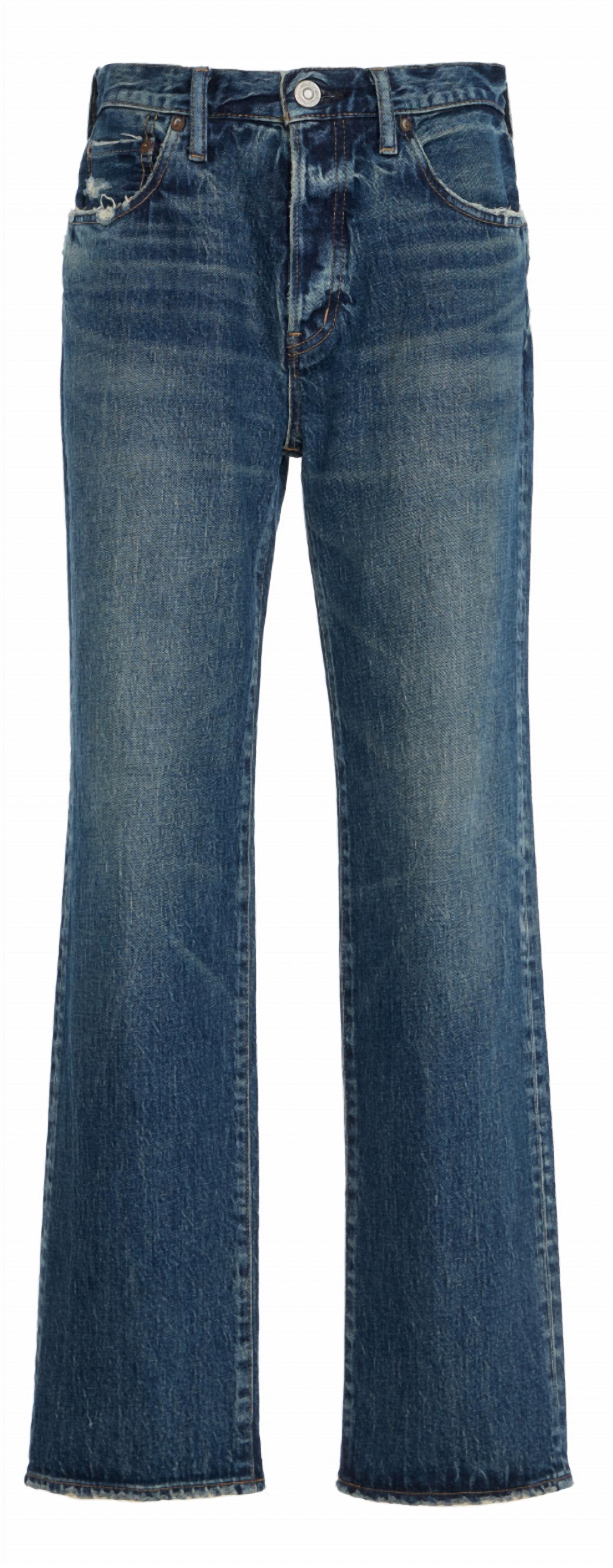 Moussy Wiley Straight Leg Jeans in blue - women's jeans - view 5