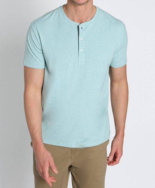 Jachs New York - Stretch Pima Blend Short Sleeve Henley Tee