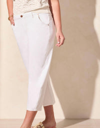 Tribal - Women's Audrey Girlfriend Barrel Crop Jeans