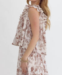 Entro - Petal Whisper One-shoulder Top