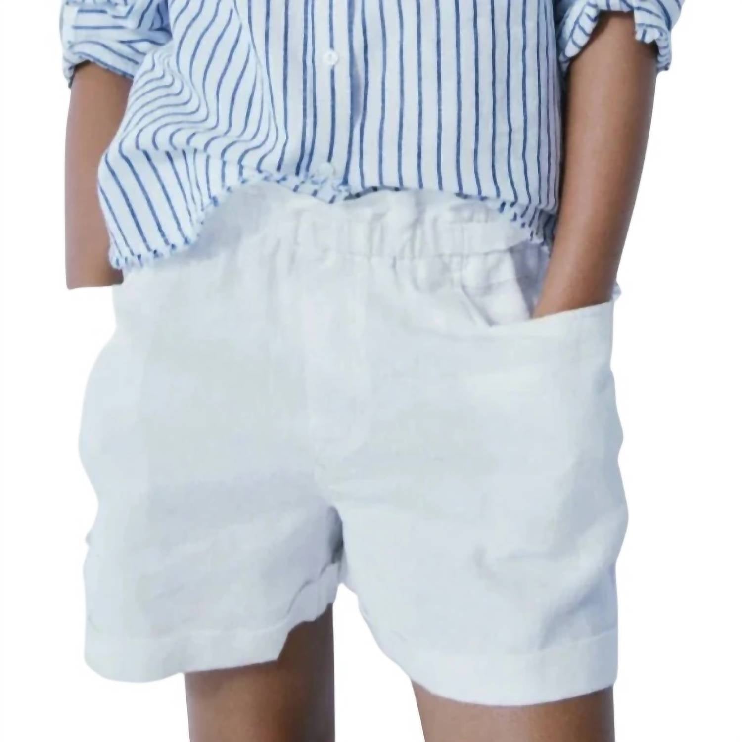 Melissa Nepton - Garance Linen Paper Bag Short