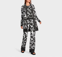Marc Cain Animal Intense Cardigan in zebra elephant - women's cardigan