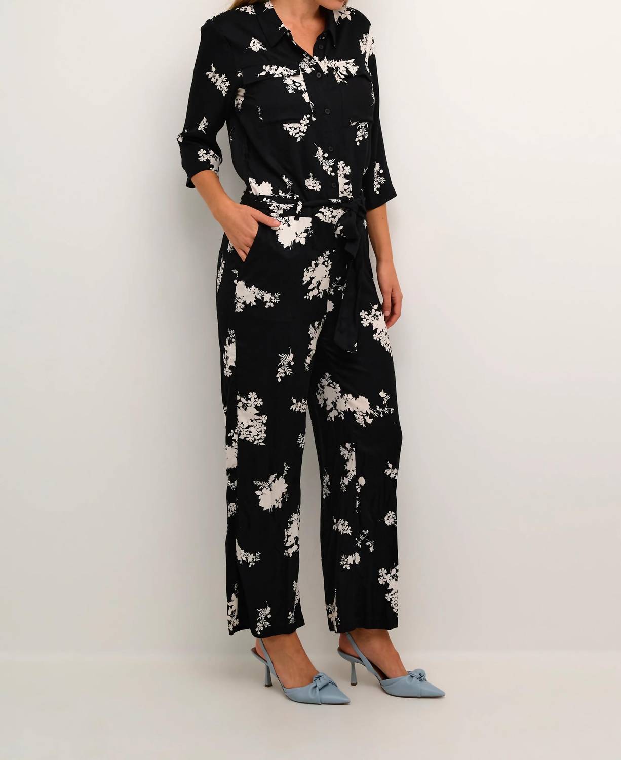 Kaffe - Rutie Three Quarter Sleeve Jumpsuit