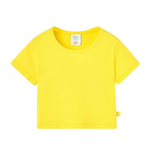 Boboli - Girls' Basic Cropped Cotton T-Shirt