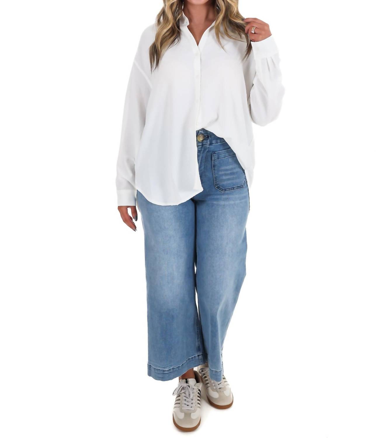Mittoshop - Cloudlight Button Up Top
