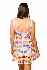 Queen Of Sparkles - Sunglasses Tank Dress Romper
