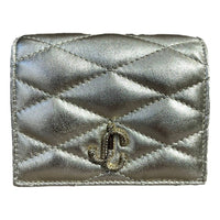 Jimmy Choo - Women's Farone Metallic Leather Card Case Wallet