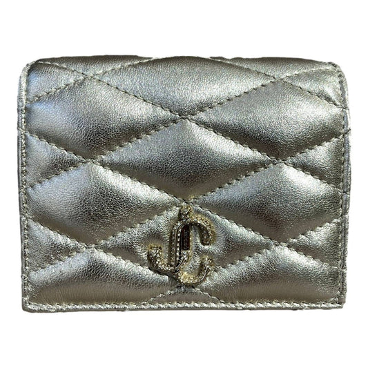 Jimmy Choo - Women's Farone Metallic Leather Card Case Wallet