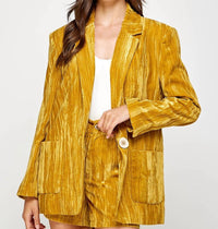 Ellison - Evening Glow Velvet Blazer