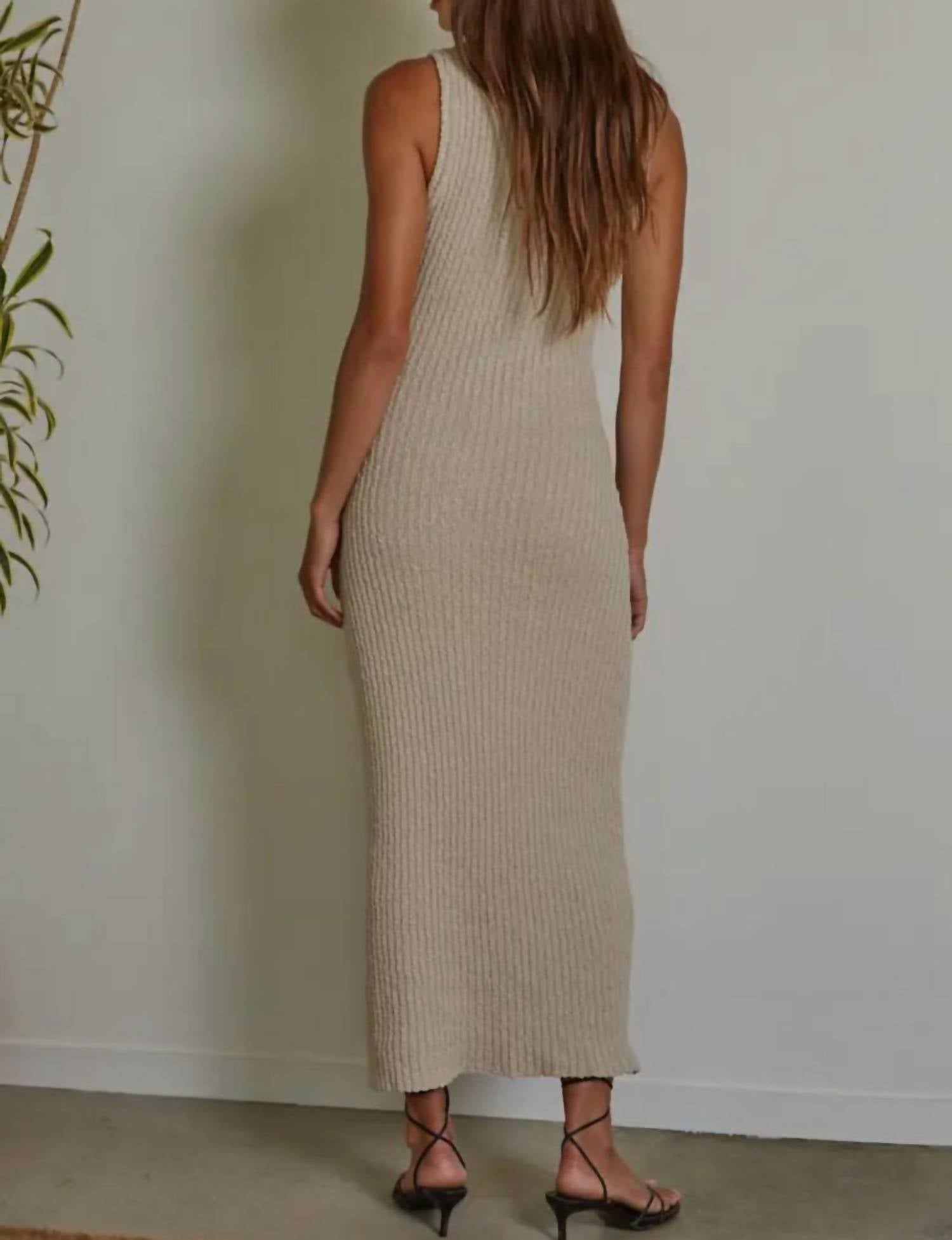 By Together - Women's Knitted Tank Maxi Dress