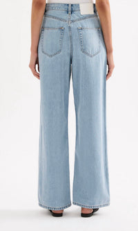 Nude Lucy Organic Relaxed Leg Jeans in 90s wash - women's jeans - view 4