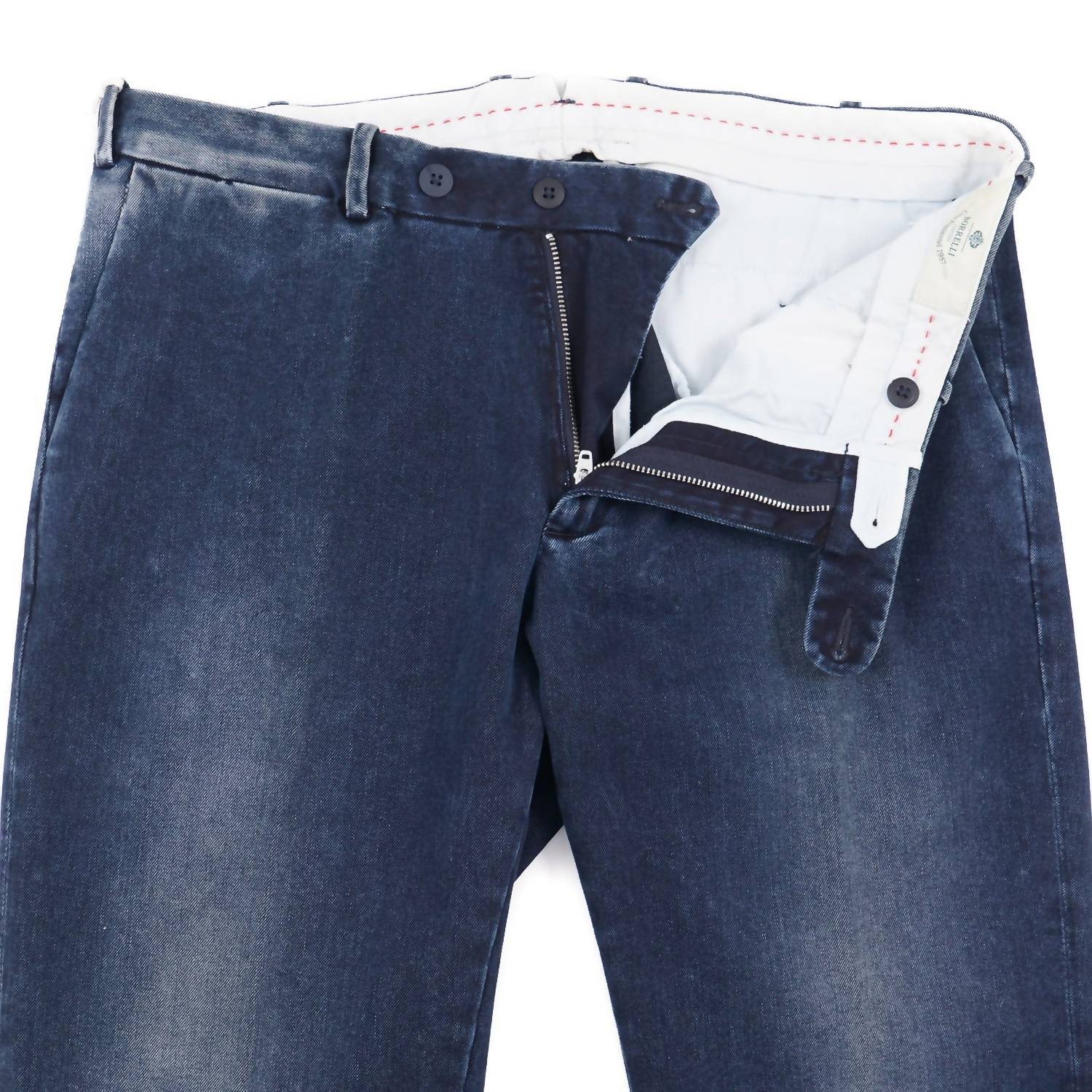 Luigi Borrelli Napoli - Men's Slim-fit Denim Chinos